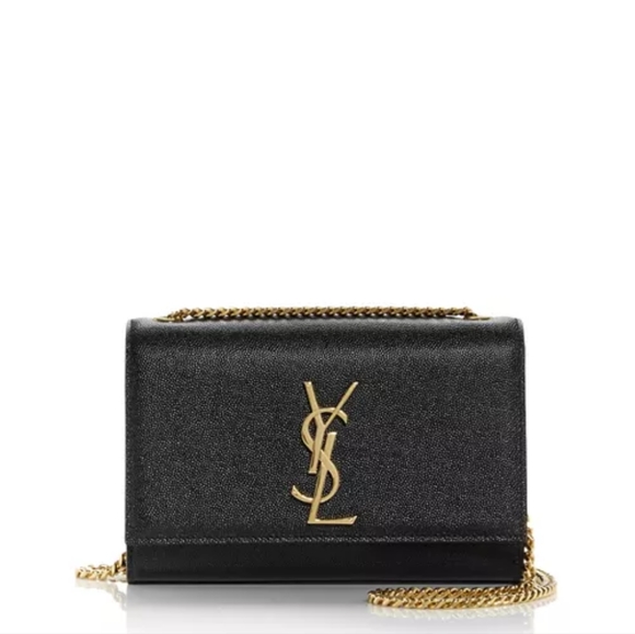 YSL Saint Laurent KATE SMALL CHAIN BAG IN GRAIN DE POUDRE LEATHER - Picture 7 of 16